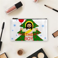 Jesus - Christmas Cosmetic Bag (small)  by Valentinaart