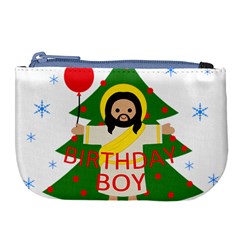 Jesus - Christmas Large Coin Purse by Valentinaart