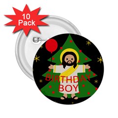 Jesus - Christmas 2 25  Buttons (10 Pack) 