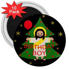 Jesus - Christmas 3  Magnets (10 Pack) 