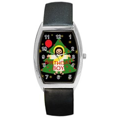 Jesus - Christmas Barrel Style Metal Watch by Valentinaart