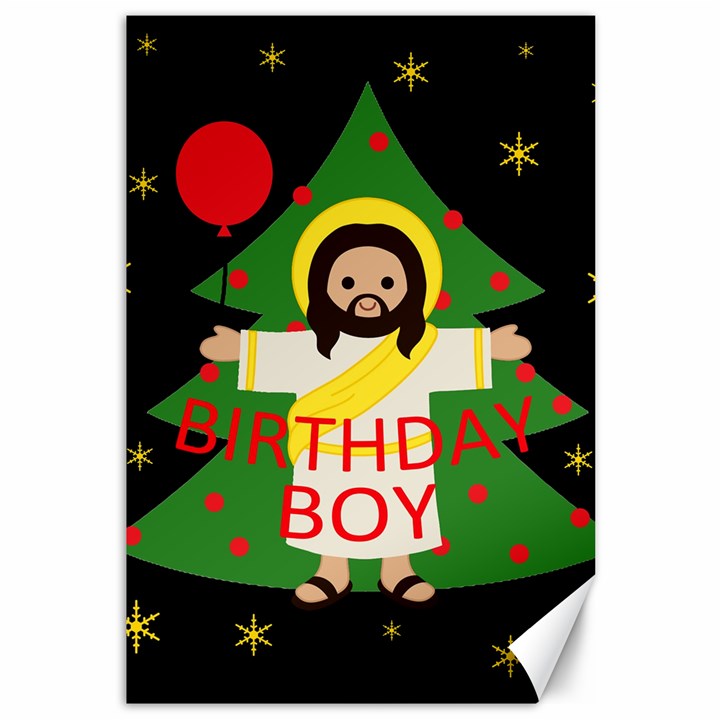 Jesus - Christmas Canvas 12  x 18  