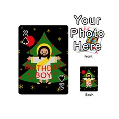 Jesus - Christmas Playing Cards 54 (mini)  by Valentinaart