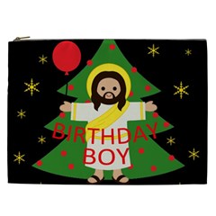 Jesus - Christmas Cosmetic Bag (xxl)  by Valentinaart