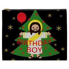 Jesus - Christmas Cosmetic Bag (xxxl)  by Valentinaart