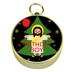 Jesus - Christmas Gold Compasses by Valentinaart