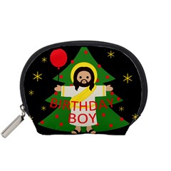 Jesus - Christmas Accessory Pouches (small)  by Valentinaart