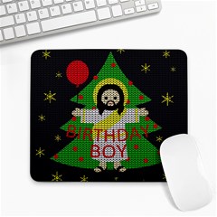 Jesus - Christmas Large Mousepads by Valentinaart