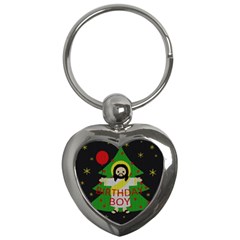 Jesus - Christmas Key Chains (heart)  by Valentinaart