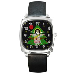 Jesus - Christmas Square Metal Watch by Valentinaart