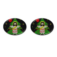 Jesus - Christmas Cufflinks (oval) by Valentinaart