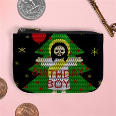 Jesus - Christmas Mini Coin Purses by Valentinaart