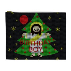 Jesus - Christmas Cosmetic Bag (xl) by Valentinaart