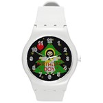 Jesus - Christmas Round Plastic Sport Watch (M) Front