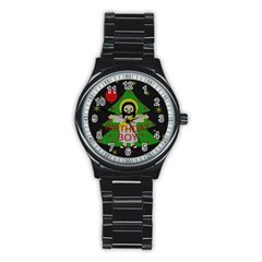 Jesus - Christmas Stainless Steel Round Watch by Valentinaart