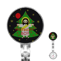 Jesus - Christmas Stainless Steel Nurses Watch by Valentinaart