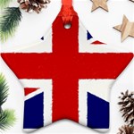 Union Jack Pencil Art Ornament (Star) Front