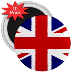 Union Jack Pencil Art 3  Magnets (10 Pack)  by picsaspassion