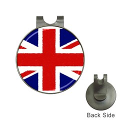 Union Jack Pencil Art Hat Clips With Golf Markers by picsaspassion