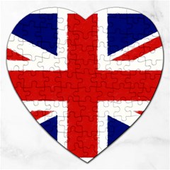 Union Jack Pencil Art Jigsaw Puzzle (heart) by picsaspassion