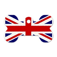 Union Jack Pencil Art Dog Tag Bone (two Sides) by picsaspassion