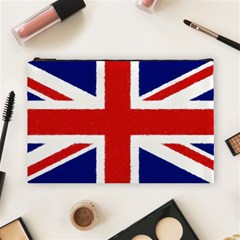 Union Jack Pencil Art Cosmetic Bag (large)  by picsaspassion