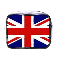 Union Jack Pencil Art Mini Toiletries Bags by picsaspassion