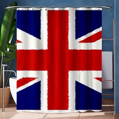 Union Jack Pencil Art Shower Curtain 60  X 72  (medium)  by picsaspassion