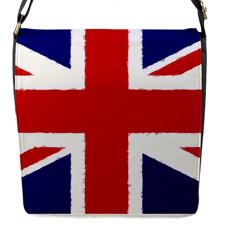 Union Jack Pencil Art Flap Messenger Bag (S)