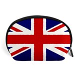 Union Jack Pencil Art Accessory Pouches (Large)  Front