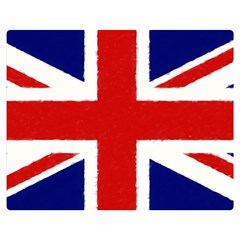 Union Jack Pencil Art Double Sided Flano Blanket (medium)  by picsaspassion