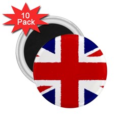 Union Jack Watercolor Drawing Art 2 25  Magnets (10 Pack)  by picsaspassion