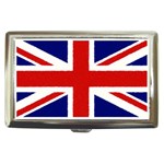 Union Jack watercolor drawing art Cigarette Money Cases Front