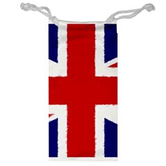 Union Jack Watercolor Drawing Art Jewelry Bag by picsaspassion