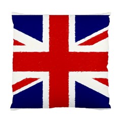 Union Jack Watercolor Drawing Art Standard Cushion Case (two Sides) by picsaspassion