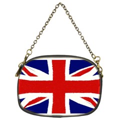 Union Jack Watercolor Drawing Art Chain Purses (two Sides)  by picsaspassion