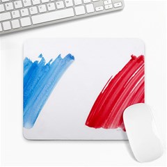 France Flag, Banner Watercolor Painting Art Large Mousepads by picsaspassion