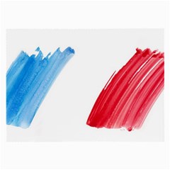 France Flag, Banner Watercolor Painting Art Large Glasses Cloth (2-side) by picsaspassion