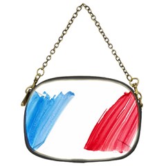 France Flag, Banner Watercolor Painting Art Chain Purses (one Side)  by picsaspassion