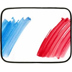 France Flag, Banner Watercolor Painting Art Fleece Blanket (mini) by picsaspassion