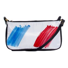 France Flag, Banner Watercolor Painting Art Shoulder Clutch Bags by picsaspassion