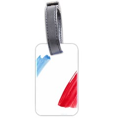 France Flag, Banner Watercolor Painting Art Luggage Tags (two Sides) by picsaspassion