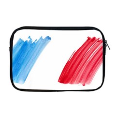 France Flag, Banner Watercolor Painting Art Apple Macbook Pro 17  Zipper Case by picsaspassion