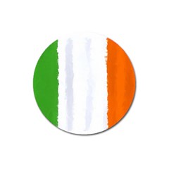 Flag Ireland, Banner Watercolor Painting Art Magnet 3  (round) by picsaspassion