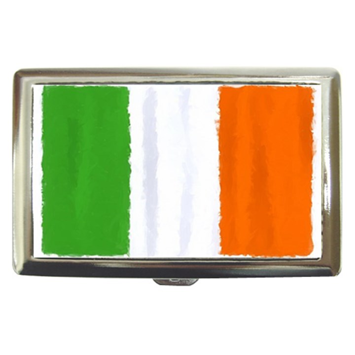 Flag Ireland, banner watercolor painting art Cigarette Money Cases