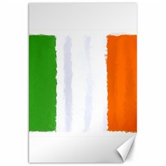 Flag Ireland, Banner Watercolor Painting Art Canvas 20  X 30   by picsaspassion