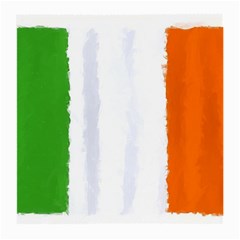 Flag Ireland, Banner Watercolor Painting Art Medium Glasses Cloth by picsaspassion