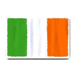 Flag Ireland, Banner Watercolor Painting Art Small Doormat  by picsaspassion