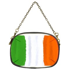 Flag Ireland, Banner Watercolor Painting Art Chain Purses (one Side)  by picsaspassion