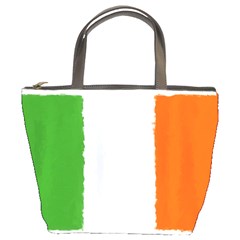 Flag Ireland, Banner Watercolor Painting Art Bucket Bags by picsaspassion